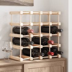 Vidaxl VidaXL stojan na víno na 12 lahví 46,5 x 23 x 46,5 cm masivní borovicové dřevo