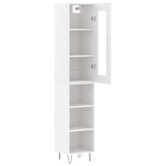 Vidaxl Skříň highboard bílá 34,5 x 34 x 180 cm kompozitní dřevo