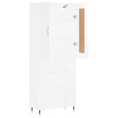 Vidaxl Skříň highboard lesklá bílá 69,5 x 34 x 180 cm kompozitní dřevo