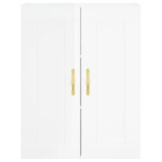 Vidaxl Skříň highboard lesklá bílá 69,5 x 34 x 180 cm kompozitní dřevo