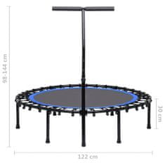 Vidaxl Fitness trampolína s rukojetí 122 cm