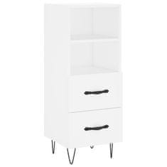 Greatstore Skříň highboard bílá 34,5 x 34 x 180 cm kompozitní dřevo