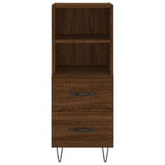 Greatstore Skříň highboard hnědý dub 34,5 x 34 x 180 cm kompozitní dřevo