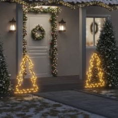 Greatstore Vánoční světelná dekorace s hroty Stromek 115 LED diod 90 cm
