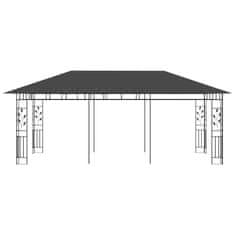 Vidaxl Altán s moskytiérou 6 x 3 x 2,73 m antracitový