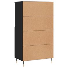 Vidaxl Skříň highboard černá 60 x 36 x 110 cm kompozitní dřevo