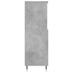 Greatstore Skříň highboard betonově šedá 60 x 36 x 110 cm kompozitní dřevo