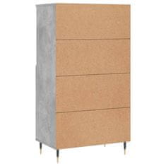 Greatstore Skříň highboard betonově šedá 60 x 36 x 110 cm kompozitní dřevo