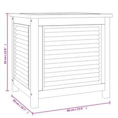 Vidaxl Zahradní úložný box s vložkou 60 x 50 x 58 cm masivní teak