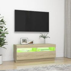 Vidaxl TV skříňka s LED osvětlením dub sonoma 100 x 35 x 40 cm