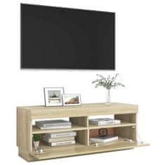 Vidaxl TV skříňka s LED osvětlením dub sonoma 100 x 35 x 40 cm