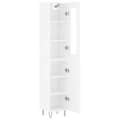 Greatstore Skříň highboard bílá 34,5 x 34 x 180 cm kompozitní dřevo