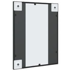 Vidaxl Nástěnné zrcadlo černé 40 x 50 cm obdélník železo