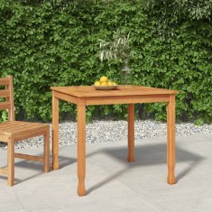 Vidaxl Zahradní jídelní stůl 85 x 85 x 75 cm masivní teak