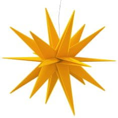 Vidaxl Svítící vánoční hvězda s LED skládací žlutá 100 cm