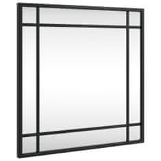 Vidaxl Nástěnné zrcadlo černé 40 x 40 cm čtverec železo