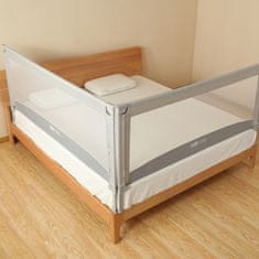 Zábrana na postel Monkey Mum Economy - 200 cm - světle šedá