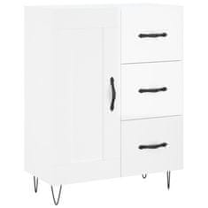 Vidaxl Skříň highboard lesklá bílá 69,5 x 34 x 180 cm kompozitní dřevo