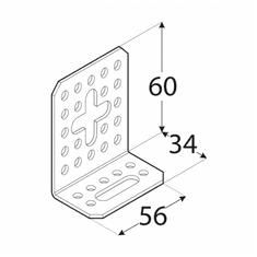 DOMAX KRD 5 - úhelník stavitelný 60x30x56x2,0 , oboustranný