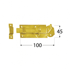 DOMAX WZP 100 Zástrč zamykací rovná 100x45x5,0 mm