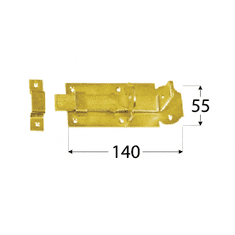 DOMAX WZP 140 Zástrč zamykací rovná 140x55x5,0 mm