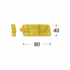 DOMAX WZTW 80 Zástrč lisovaná zamykací jednod. 80x40x1,0 mm