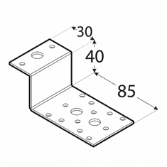 DOMAX LZ1 - spojka typu "Z" 40x85x30x2,5 mm