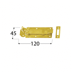 DOMAX WZW 120 Zástrč zamykací typu "Z" 120x45x5,0 mm