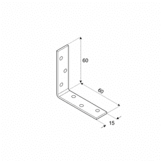 DOMAX KW 60 Úhelník 60x60x15x1,5 mm