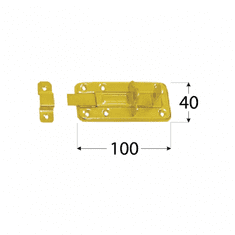 DOMAX WZTW 100 Zástrč lisovaná zamykací jednod. 100x40x1,0 mm