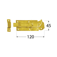 DOMAX WZP 120 Zástrč zamykací rovná 120x45x5,0 mm