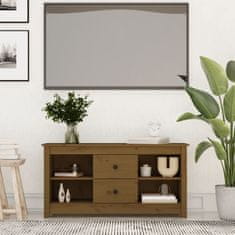 Vidaxl TV skříňka medově hnědá 103 x 36,5 x 52 cm masivní borové dřevo