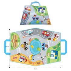 WOOPIE WOOPIE Měkká plyšová podložka Cars Road Set 5 el.