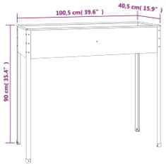 Vidaxl Zahradní truhlík antracitový 100,5x40,5x90 cm pozinkovaná ocel