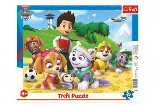 Trefl Puzzle deskové Paw Patrol/Tlapková patrola na stopě 37x29cm 25 dílků ve fólii