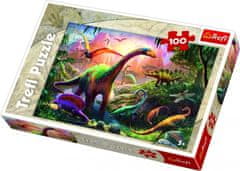 Trefl Puzzle Dinosauři 100 dílků 41x27,5cm v krabici 29x20x4cm