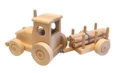 Ceeda Cavity dřevěné auto - Traktor s vlečkou - malý