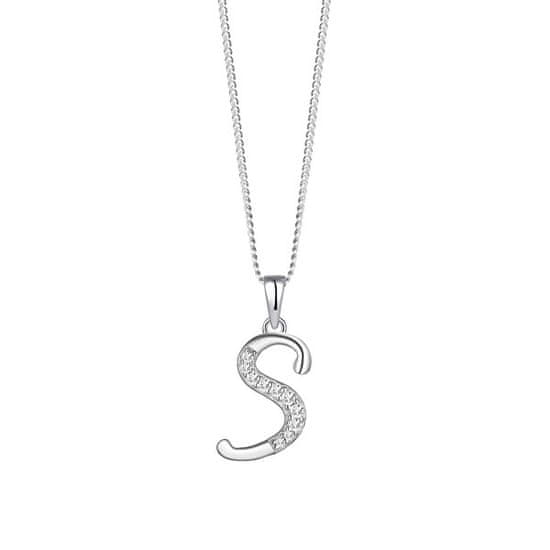 Preciosa Stříbrný náhrdelník písmeno "S" 5380 00S (řetízek, přívěsek)