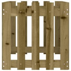 Vidaxl Vyvýšený záhon plotový design 100x50x50cm impregnovaná borovice