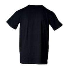 Bavlněné triko s krátkým rukávem černé Velikost: S