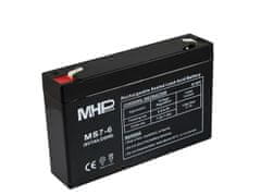 MHpower Baterie MS7-6 VRLA AGM 6 V / 7 Ah
