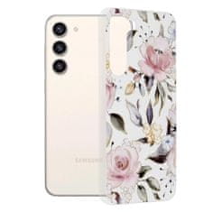 Techsuit Kryt Samsung Galaxy S23 Plus Techsuit - Marble Series - Chloe White