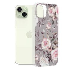 Techsuit Kryt iPhone 15 Plus Techsuit - Marble Series - Bloom of Ruth Gray