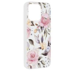 Techsuit Kryt iPhone 15 Pro Max Techsuit - Marble Series - Chloe White