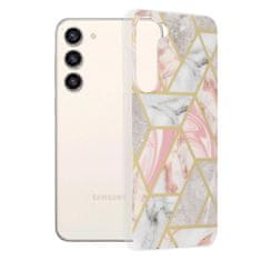 Techsuit Kryt Samsung Galaxy S23 Plus Techsuit - Marble Series - Pink Hex