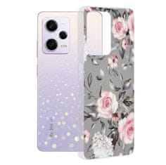 Techsuit Kryt Xiaomi Redmi Note 12 5G / Poco X5 Techsuit - Marble Series - Bloom of Ruth Gray