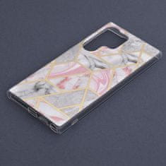 Techsuit Kryt Samsung Galaxy S23 Ultra Techsuit - Marble Series - Pink Hex