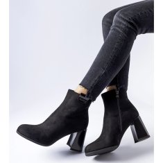 Černé elegantní boty na jehlovém podpatku velikost 40