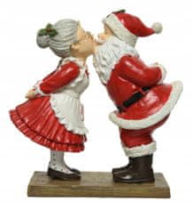 Kaemingk Santa Claus se Santa Clausem Vánoční dekorativní figurka 9 x 20 x 20 cm