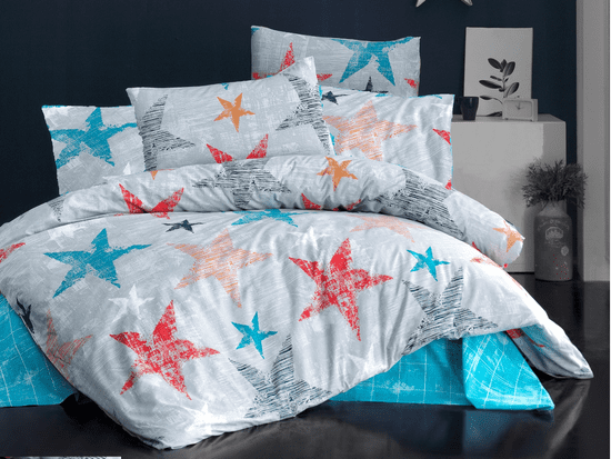 Brotex Bavlněný povlak na polštář Color stars (Rozměr: 50x50)